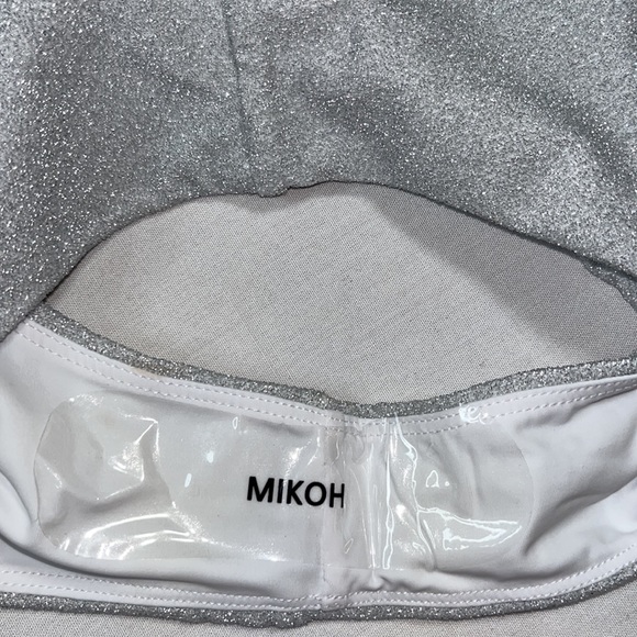 Mikoh Mala Silver Shimmer One Piece Swimsuit M - Picture 9 of 9